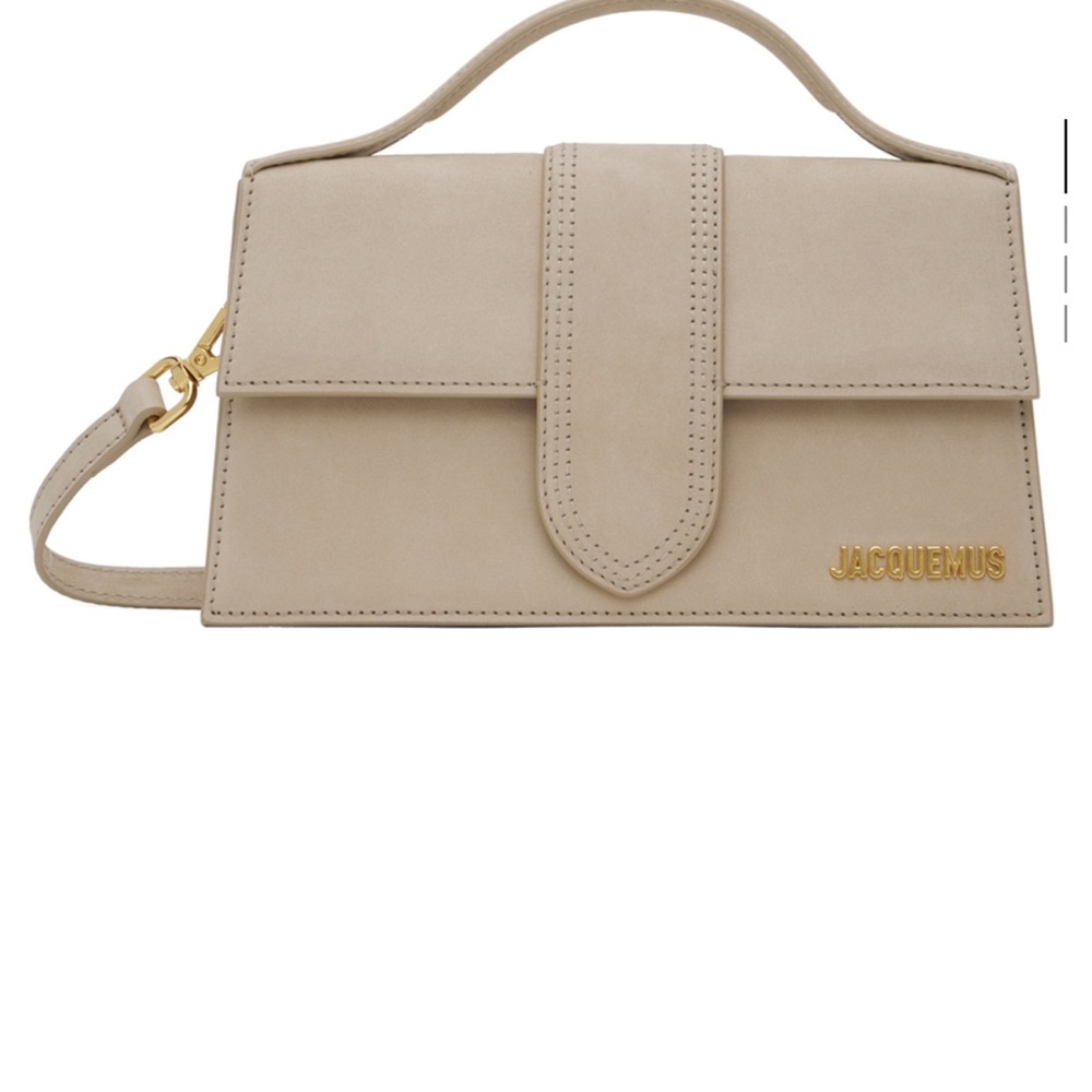 Beige Les Classique ‘le grand Bambino’ bag. Price reflects stains. - Picture 4 of 6